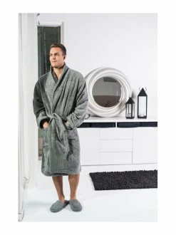 Kylpyhuonetekstiilit|LUIN LIVING Unisex-kylpytakki GRANITE