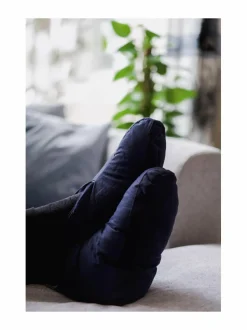 Peitteet & Tyynyt|Joutsen Untuvatossut DARK BLUE