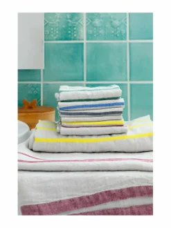 Kylpyhuonetekstiilit|Lapuan Kankurit Usva-pellavapyyhe 7 LINEN-YELLOW