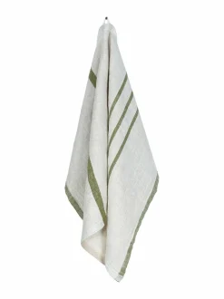 Kylpyhuonetekstiilit|Lapuan Kankurit Usva-pyyhe 27 LINEN-OLIVE