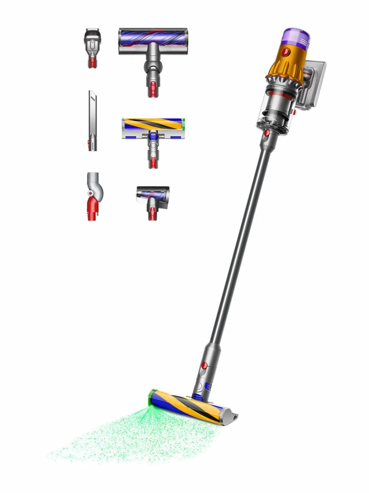 Pölynimurit|Dyson V12 Detect Slim Absolute -johdoton imuri YELLOW/NICKEL