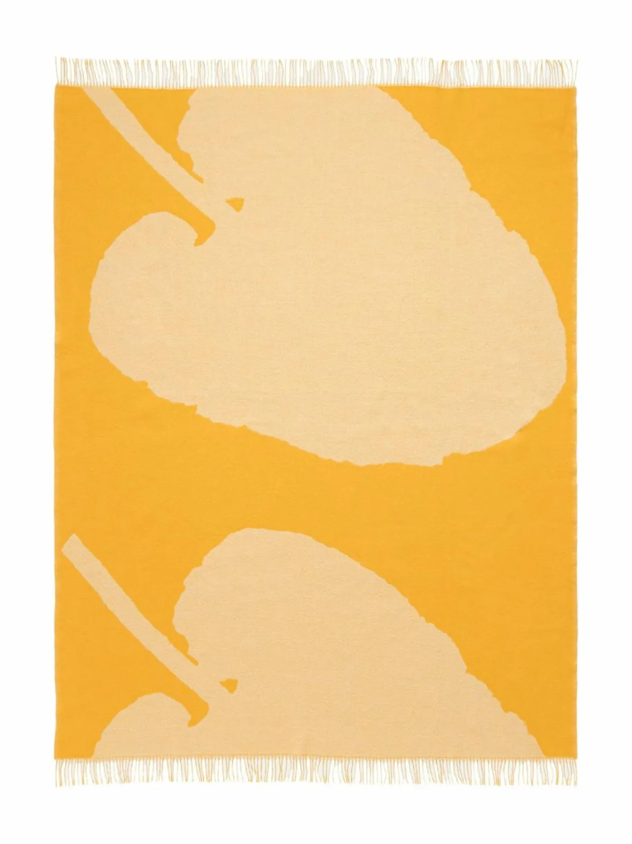 Huovat & Päiväpeitot|Marimekko Valkea Yö -huopa 140 x 170 cm 841 CARAMEL, CREAM, WARM ORANGE