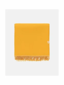 Huovat & Päiväpeitot|Marimekko Valkea Yö -huopa 140 x 170 cm 841 CARAMEL, CREAM, WARM ORANGE