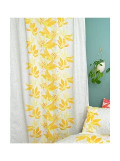 Valmisverhot|Vilpola Valmisverho Kukkura KELTAINEN