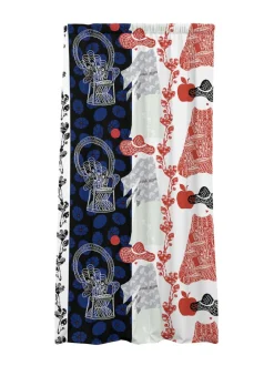 Valmisverhot|Vilpola Valmisverho Puutarhurit PUNAINEN