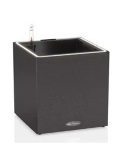 Ruukut & Istutusastiat|Lechuza Valoruukku Canto Stone LED all-in 30x30 korkeus 30cm MUSTA