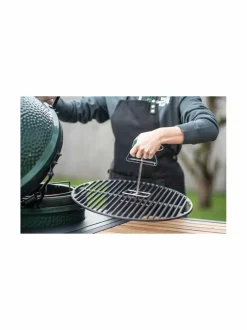 Grillit & Grillitarvikkeet|Big Green Egg Valurautaritilä L-grillille BLACK