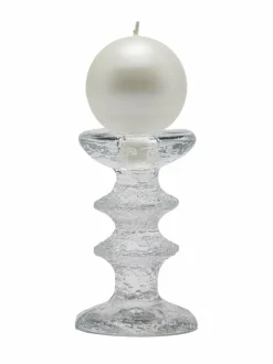 Kynttilät & Lyhdyt|Balmuir Velvet Festivo -pallokynttilä 6 cm PEARL (VALKOINEN)