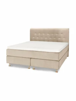 Sängyt & Patjat|Familon Velvet Lux -sängynpääty 180 x 125 cm + jalat BEIGE