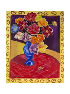 Taulut & Julisteet|Pia Rydman Art Venus vauhdissa, 55x46cm, akryylimaalaus, Pia Rydman