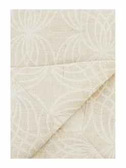 Keittiö- & Kattaustekstiilit|Villa Stockmann Vernier-pöytäliina 19 WHITE/NATURAL LINEN