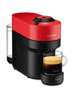Kahvin- & Vedenkeittimet|Nespresso Vertuo Pop Capsule Coffee Maker -kahvikone RED
