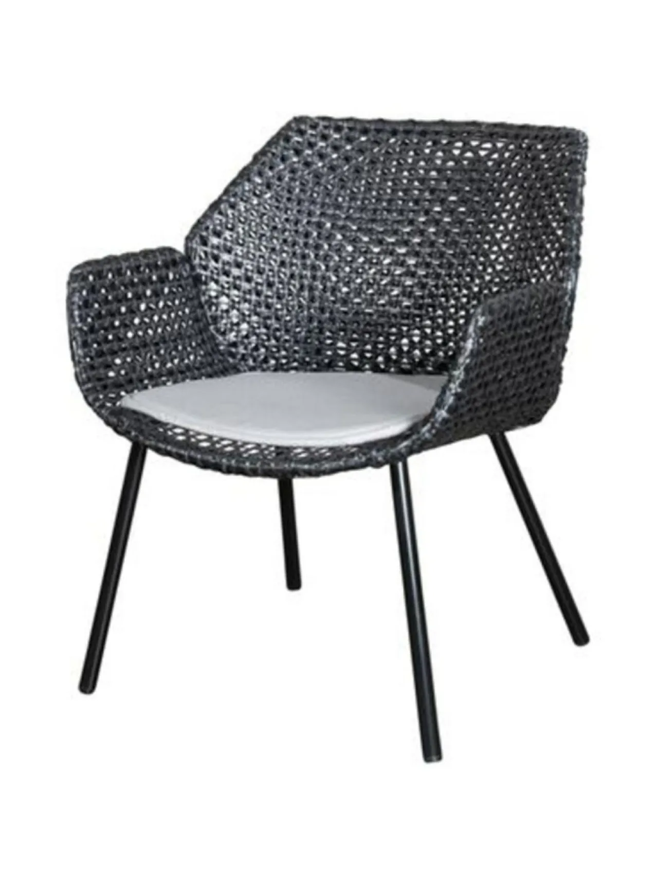 Puutarhakalusteet & Pehmusteet|Cane-Line Vibe-nojatuoli MUSTA