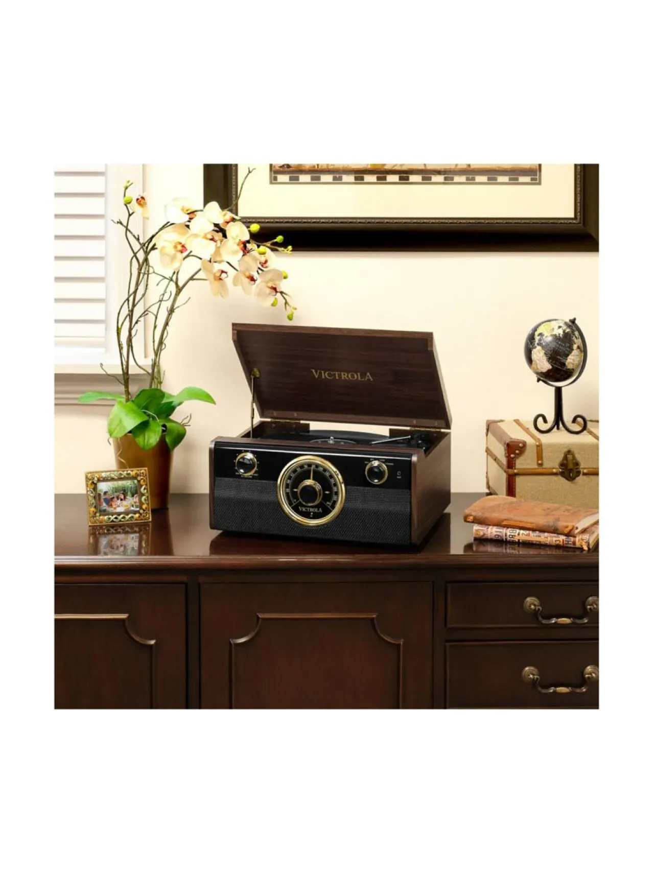 Audio|Victrola Empire Jr. 4in1-Musiikkikeskus ESPRESSO