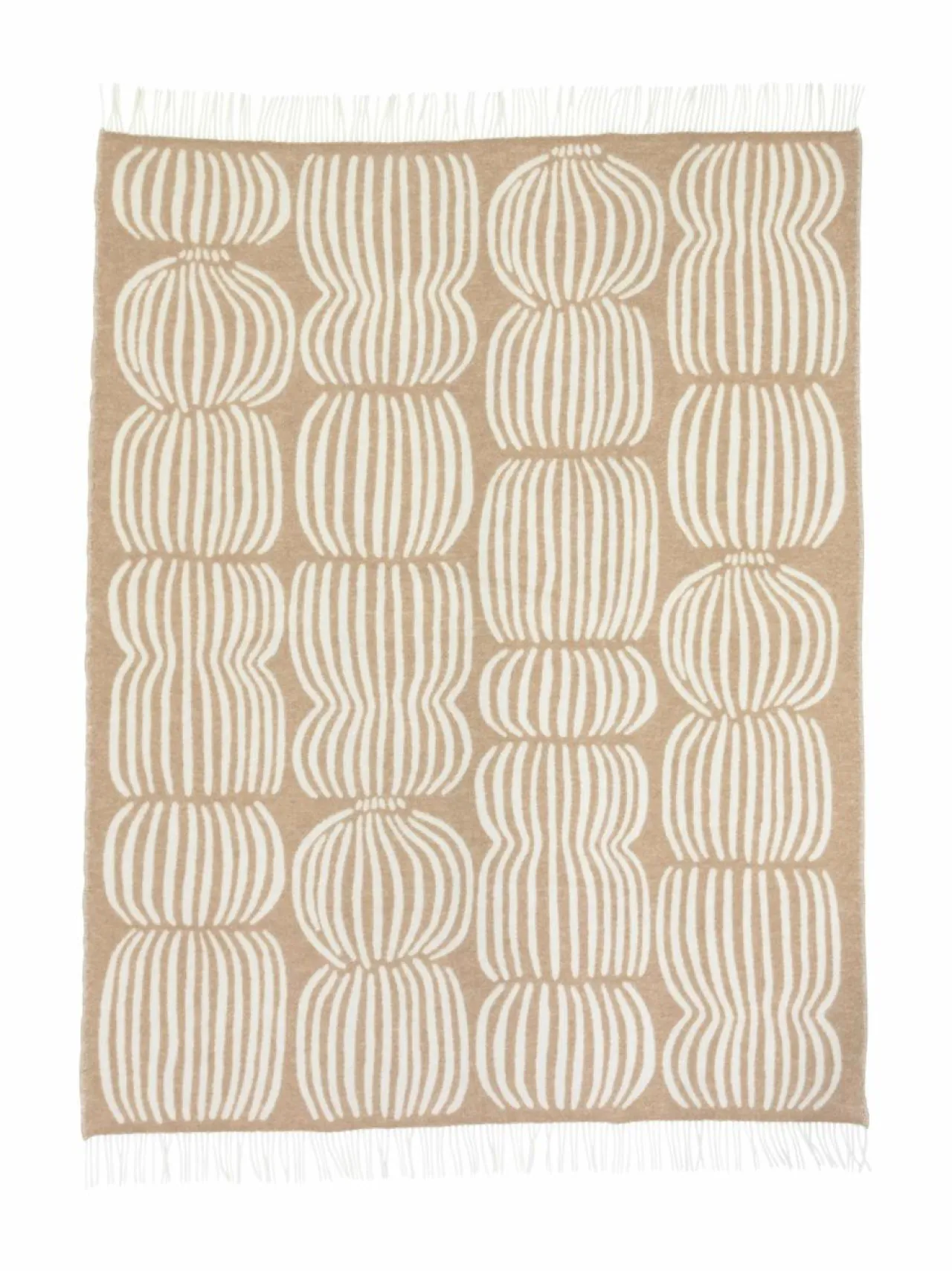 Huovat & Päiväpeitot|Sisustustyynyt|Pentik Vilja-torkkupeitto 130 x 170 cm VAALEANRUSKEA BROWN