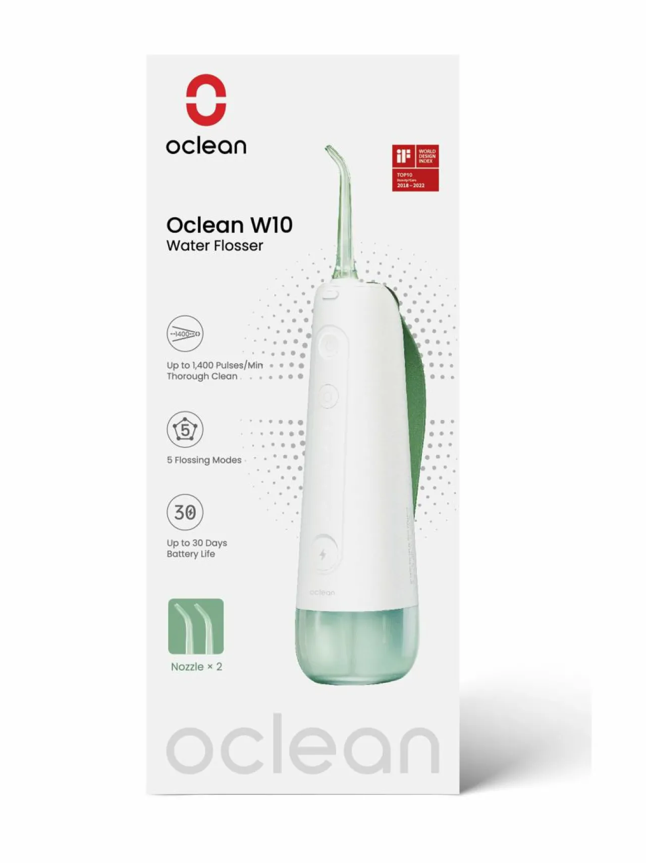Hampaidenhoito|Oclean W10 Water Flosser -suunhuuhtelulaite GREEN