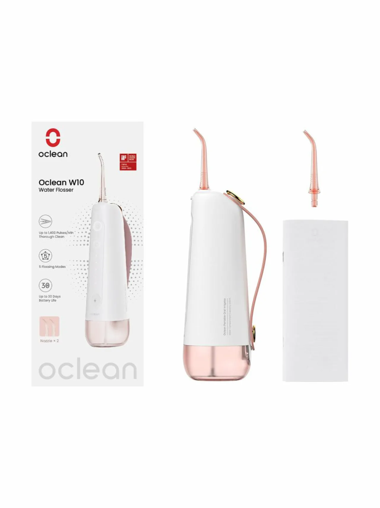 Hampaidenhoito|Oclean W10 Water Flosser -suunhuuhtelulaite PINK