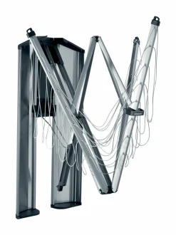 Pyykkihuolto|Brabantia WallFix -seinäkiinnitteinen pyykinkuivausteline GREY