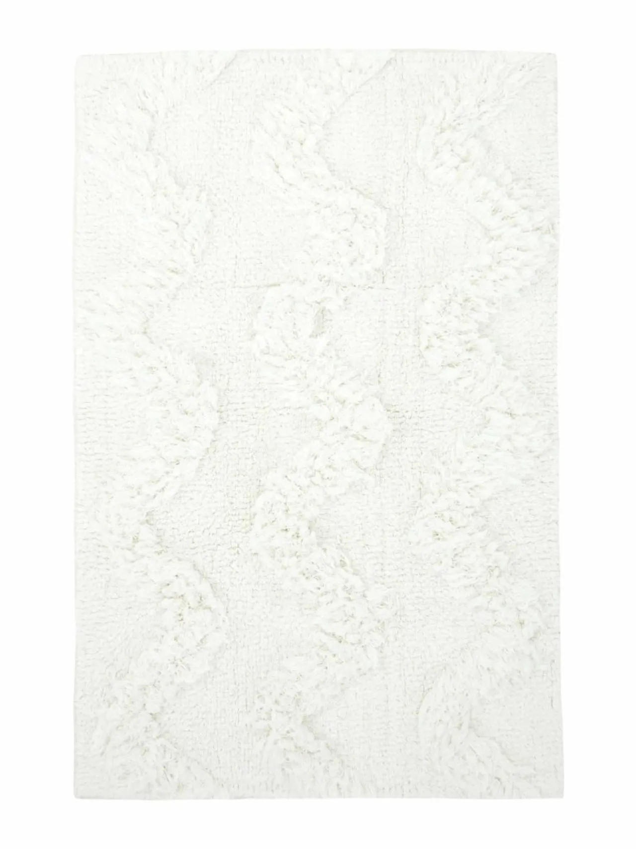 Kylpyhuonetekstiilit|Casa Stockmann Wave-kylpyhuonematto 60 x 90 cm SOFT WHITE