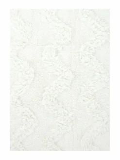 Kylpyhuonetekstiilit|Casa Stockmann Wave-kylpyhuonematto 60 x 90 cm SOFT WHITE