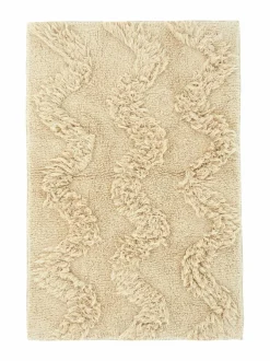 Kylpyhuonetekstiilit|Casa Stockmann Wave-kylpyhuonematto 60 x 90 cm MILKY SAND