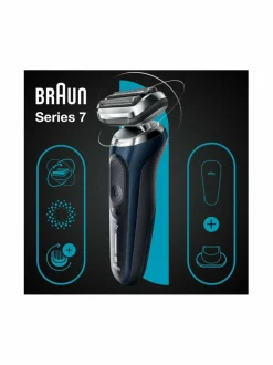 Ihokarvanpoisto|Braun Wet&Dry Series-7 -parranajokone BLACK/BLUE