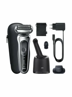 Ihokarvanpoisto|Braun Wet&Dry Series-7 -parranajokone SILVER/BLACK