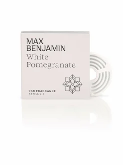 Huonetuoksut & Tuoksukynttilät|Max Benjamin White Pomegranate -autotuoksun täyttöpakkaus LIGHT LILAC