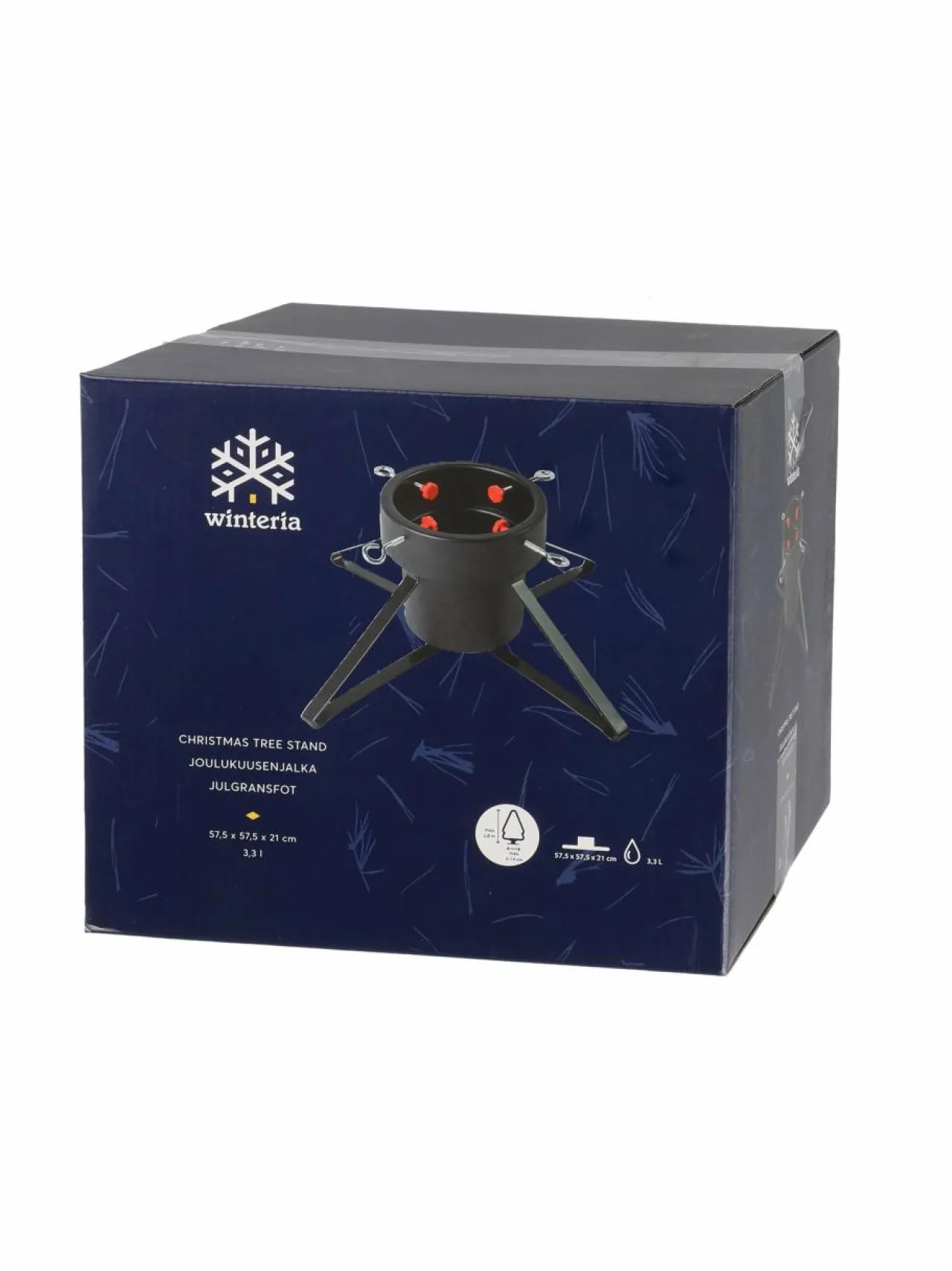 Joulukuuset|Koriste-Esineet|No Brand Winteria Large -joulukuusenjalka 57,5 x 57,5 x 21 cm BLACK