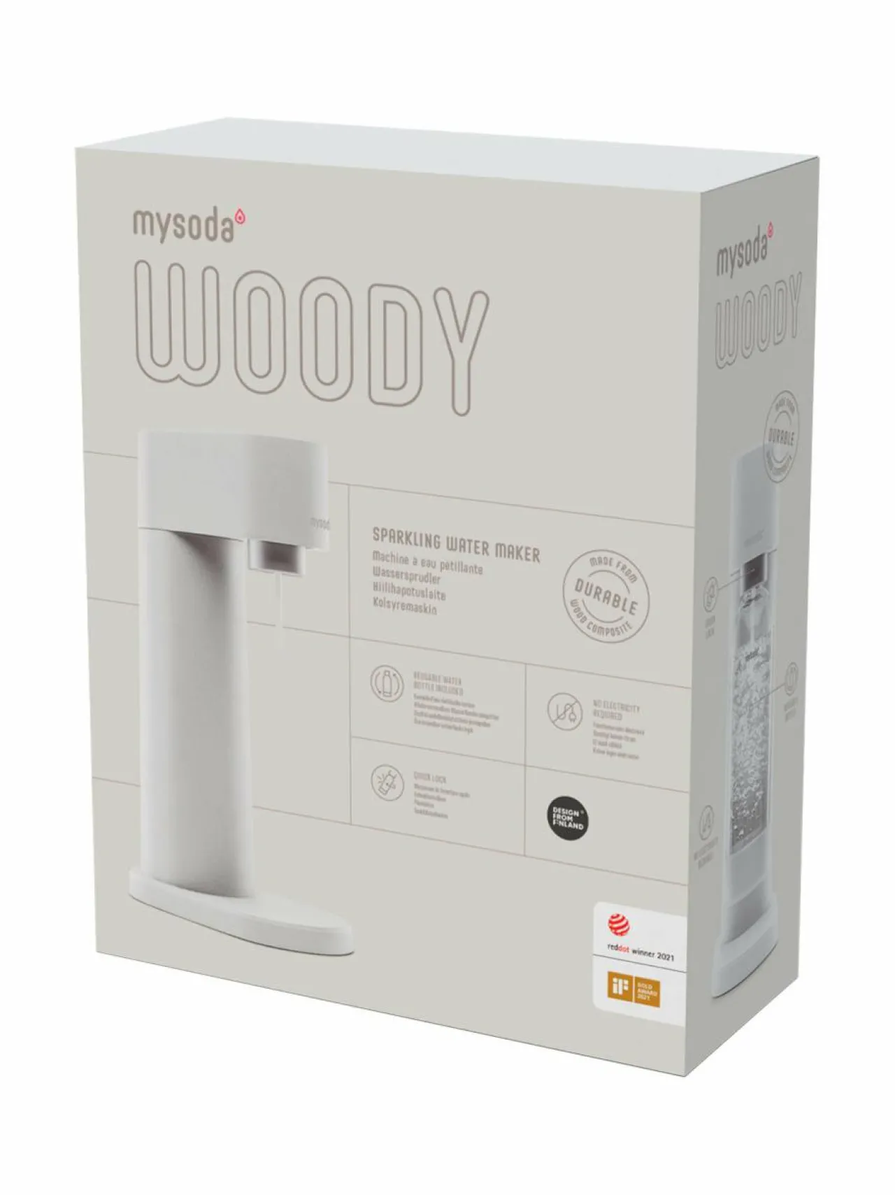 Muut Keittiölaitteet|Mysoda Woody-hiilihapotuslaite WHITE