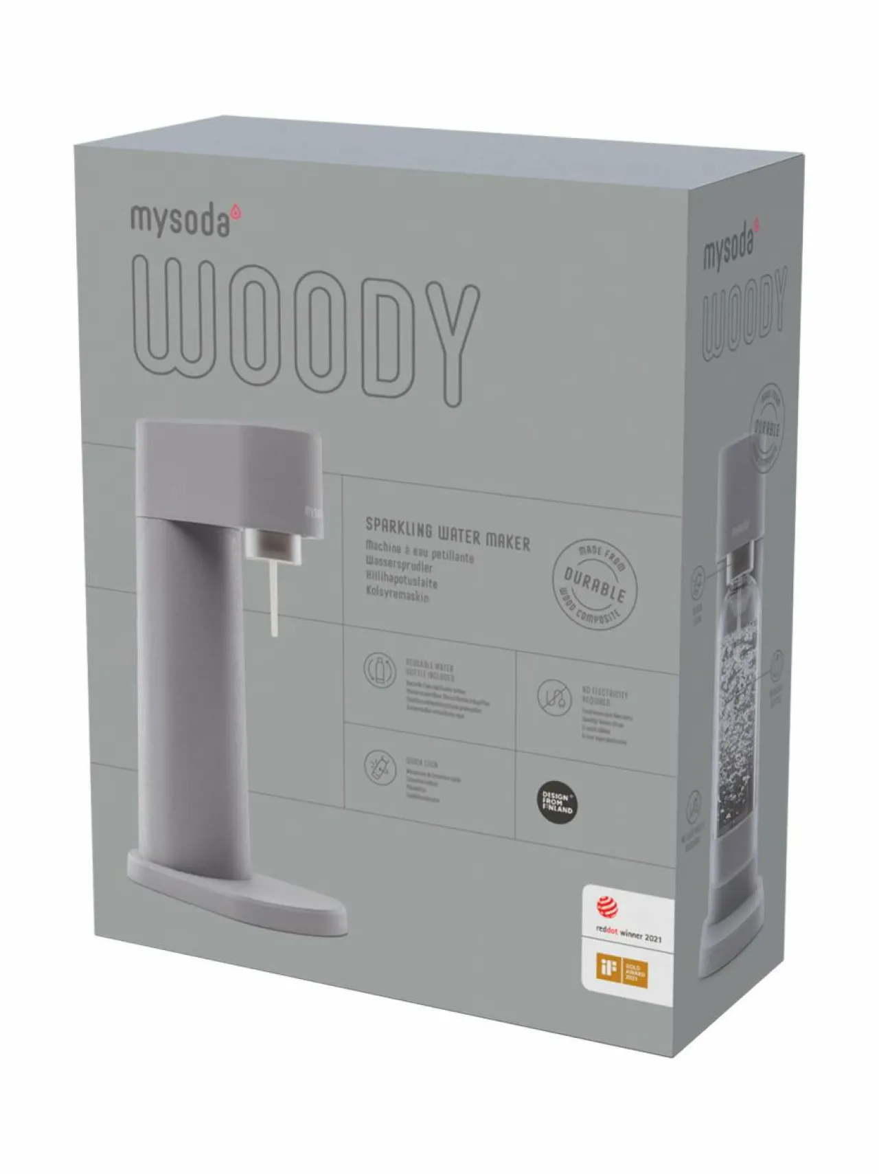Muut Keittiölaitteet|Mysoda Woody-hiilihapotuslaite GRAY