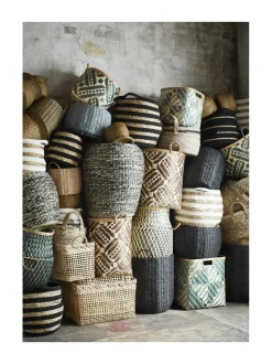 Säilytys|Madam Stolz 2x kori D:30x38/36x40 cm RUSKEA, LUONTO