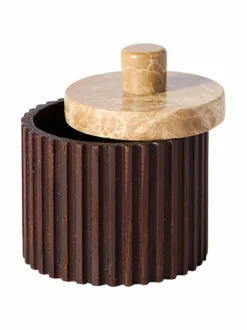 Keittiötarvikkeet|Muubs Yami-kannellinen säilytysrasia BROWN