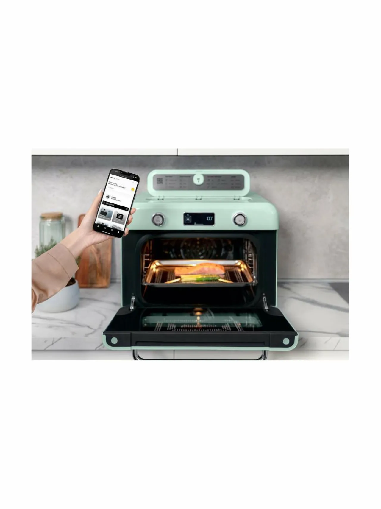 Muut Keittiölaitteet|Smeg Yhdistelmähöyryuuni PASTEL GREEN