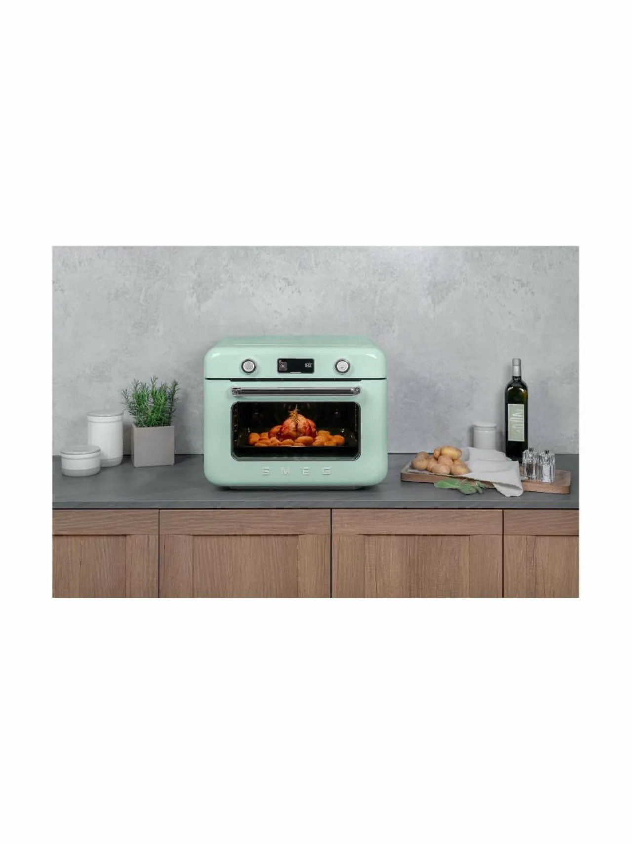 Muut Keittiölaitteet|Smeg Yhdistelmähöyryuuni PASTEL GREEN